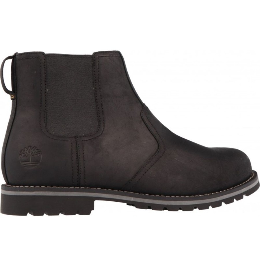 Homme Timberland | Timberland - Larchmont Ii Chelsea Black Full Grain