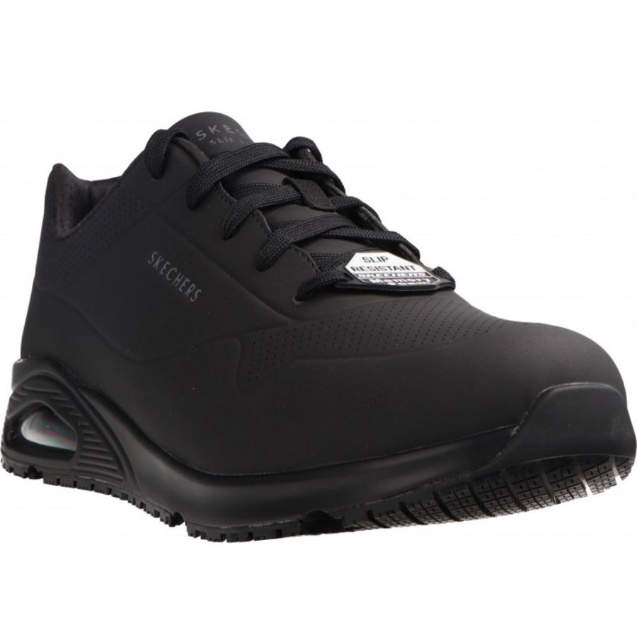 Homme Skechers | Skechers - Work Uno Sr Sutal Black