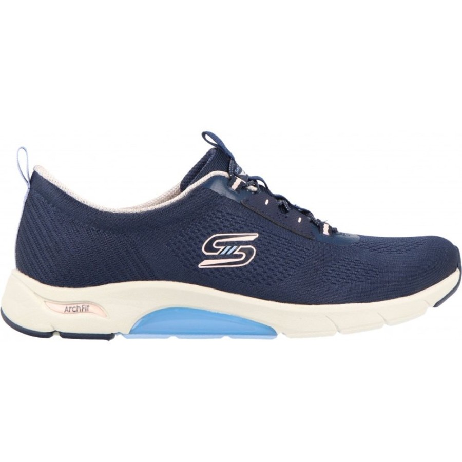 Femme Skechers | Skechers - Arch Fit Mellow Navy/Pink