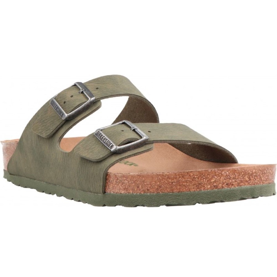 Homme Birkenstock | Birkenstock - Arizona Desert Dust Green Vegan