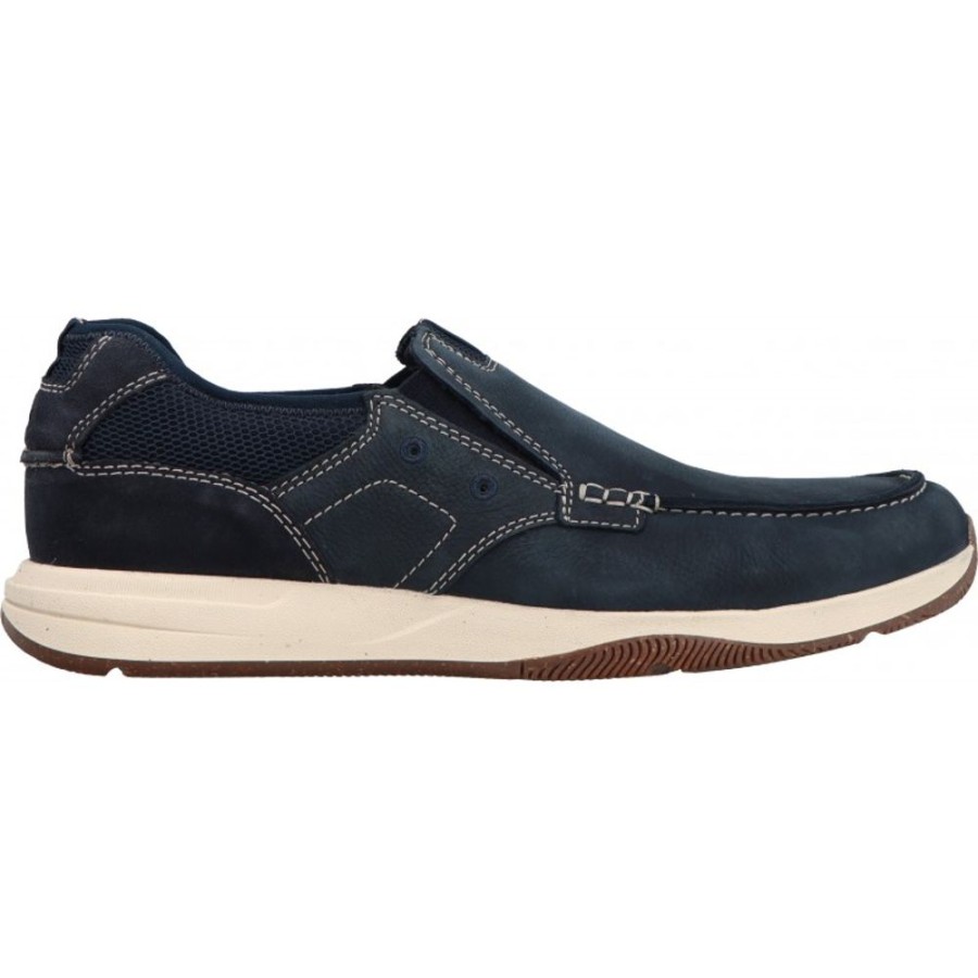 Homme Clarks | Clarks - Sailview Step Navy Nubuck