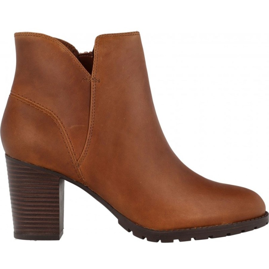 Femme Clarks | Clarks - Verona Trish Dark Tan Leather