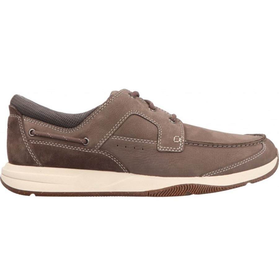 Homme Clarks | Clarks - Sailview Lace Taupe Nubuck