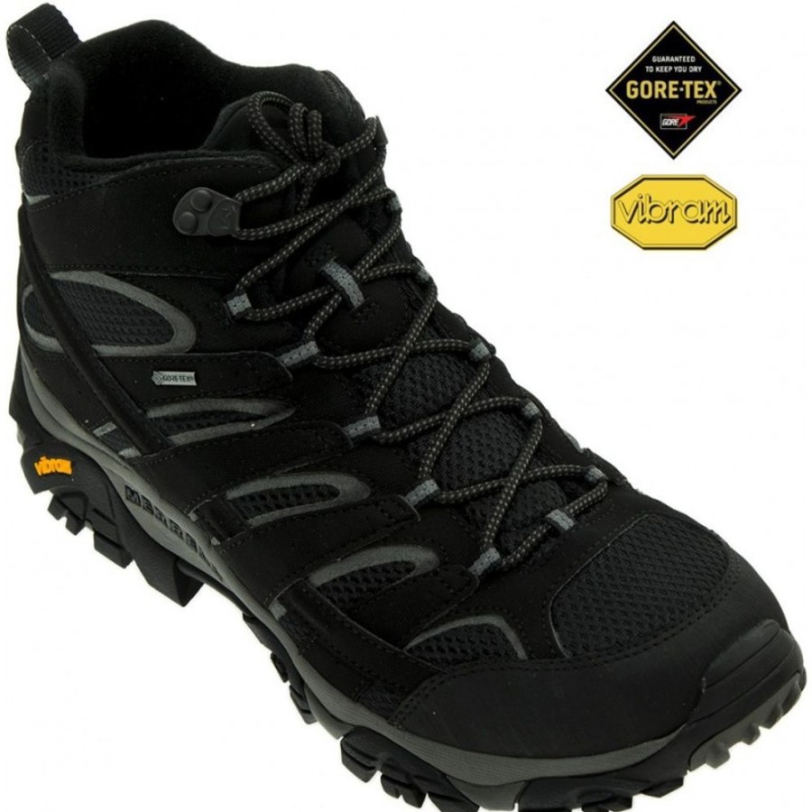 Homme Merrell | Merrell - Moab 2 Mid Gtx Noires