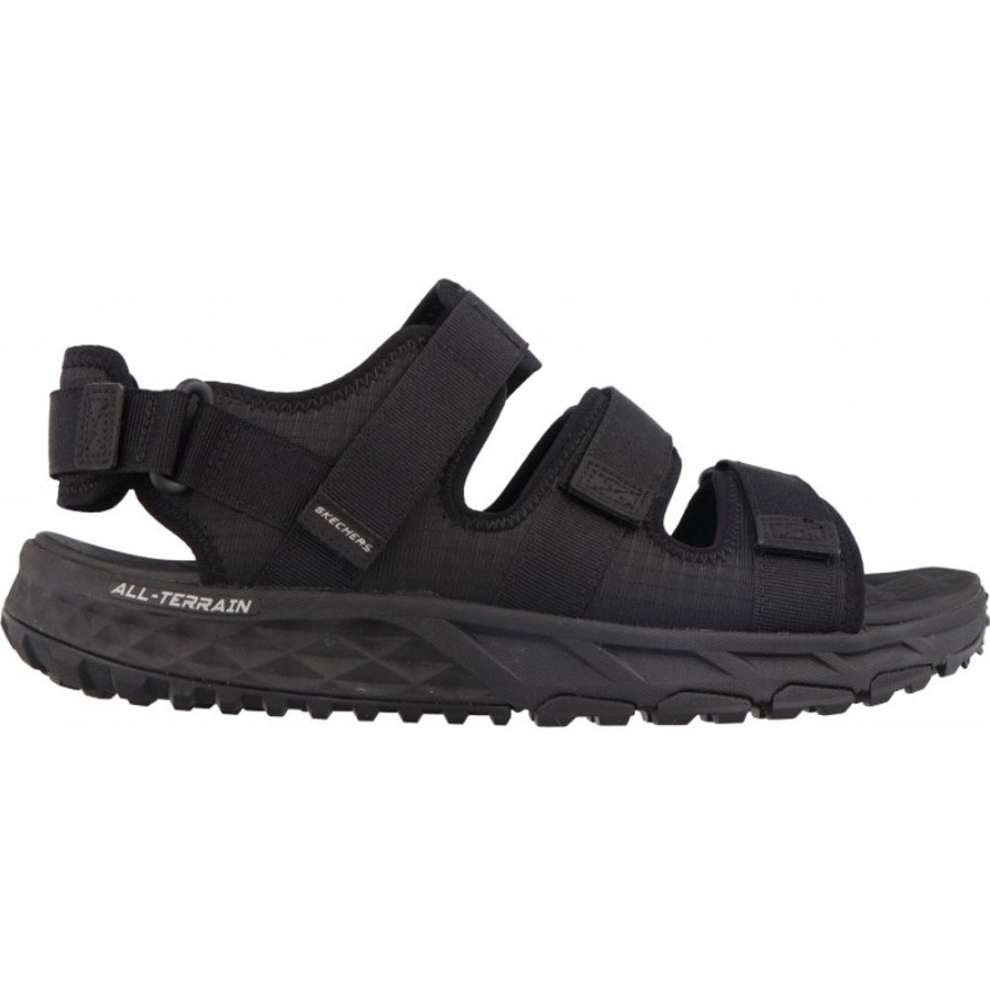 Homme Skechers | Skechers - Escape Plan Trail Sandal Noir