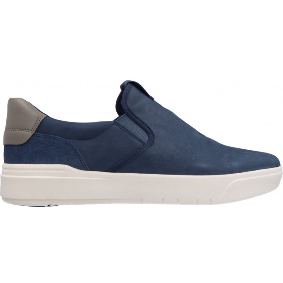 Homme Timberland | Timberland - Seneca Bay Slip On Dark Blue Nubuck