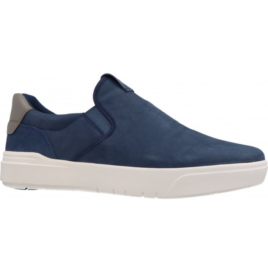 Homme Timberland | Timberland - Seneca Bay Slip On Dark Blue Nubuck