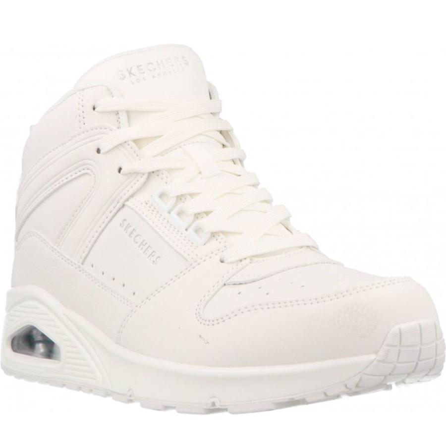 Femme Skechers | Skechers - Uno High Regard White