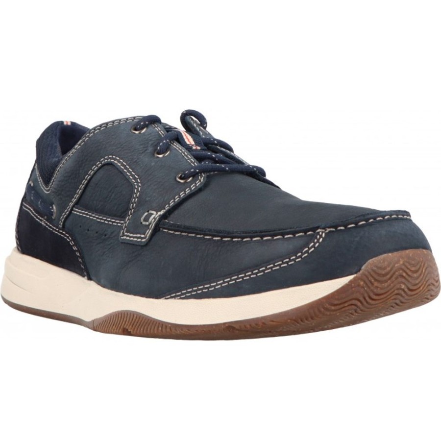 Homme Clarks | Clarks - Sailview Lace Navy Nubuck