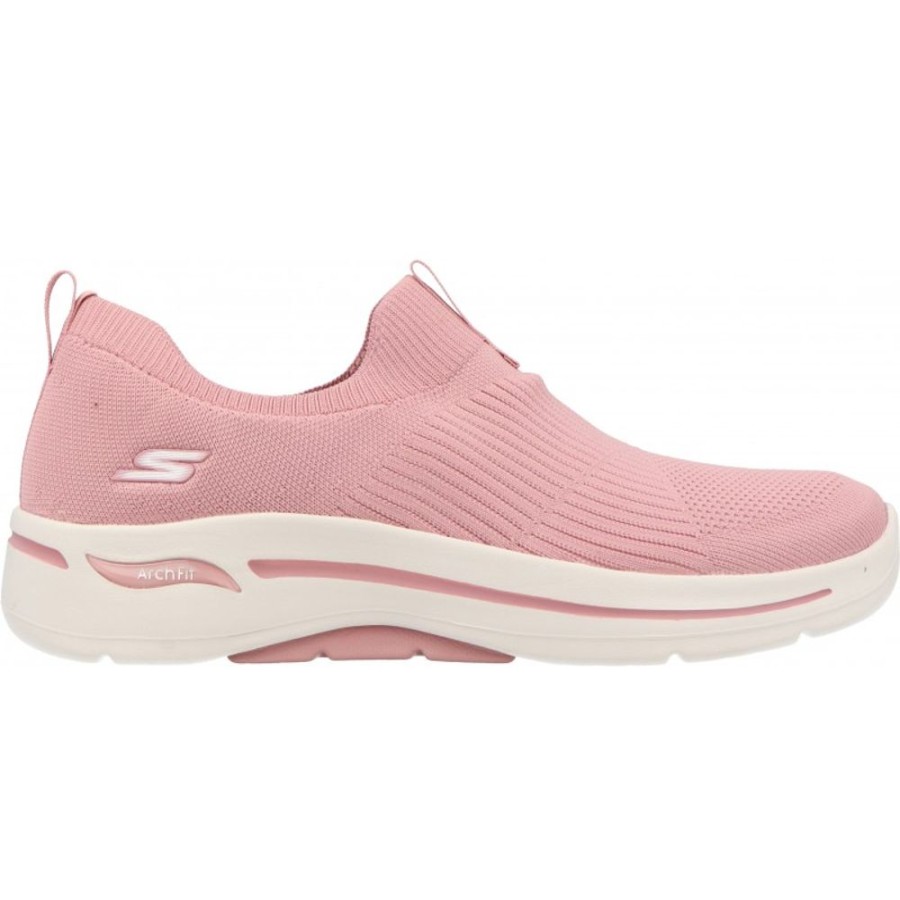 Femme Skechers | Skechers - Go Walk Arch Fit Iconic Pink