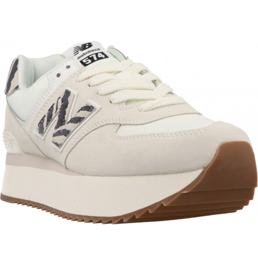 Femme New balance | New Balance - Wl574 Ecru/Leopard