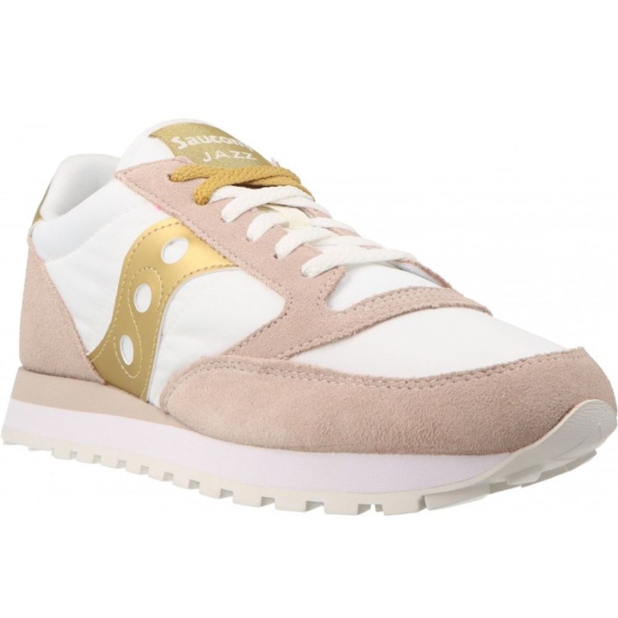 Femme Saucony | Saucony - Jazz Original White/Gold