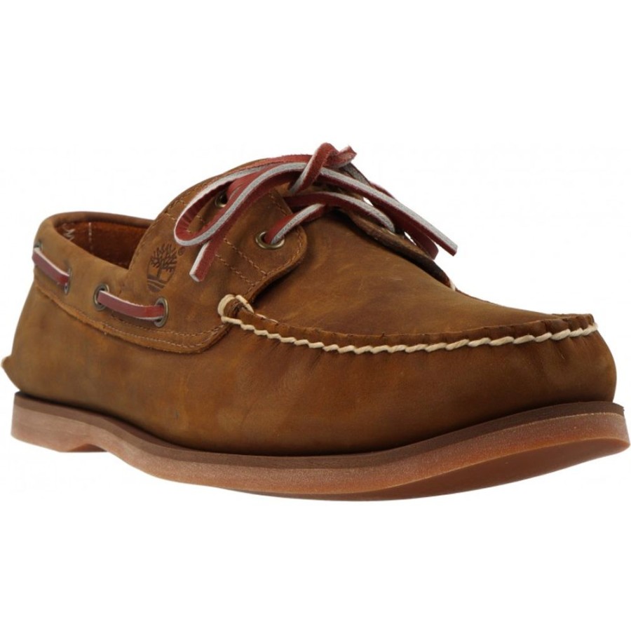 Homme Timberland | Timberland - Classic Boat Medium Brown Full Grain