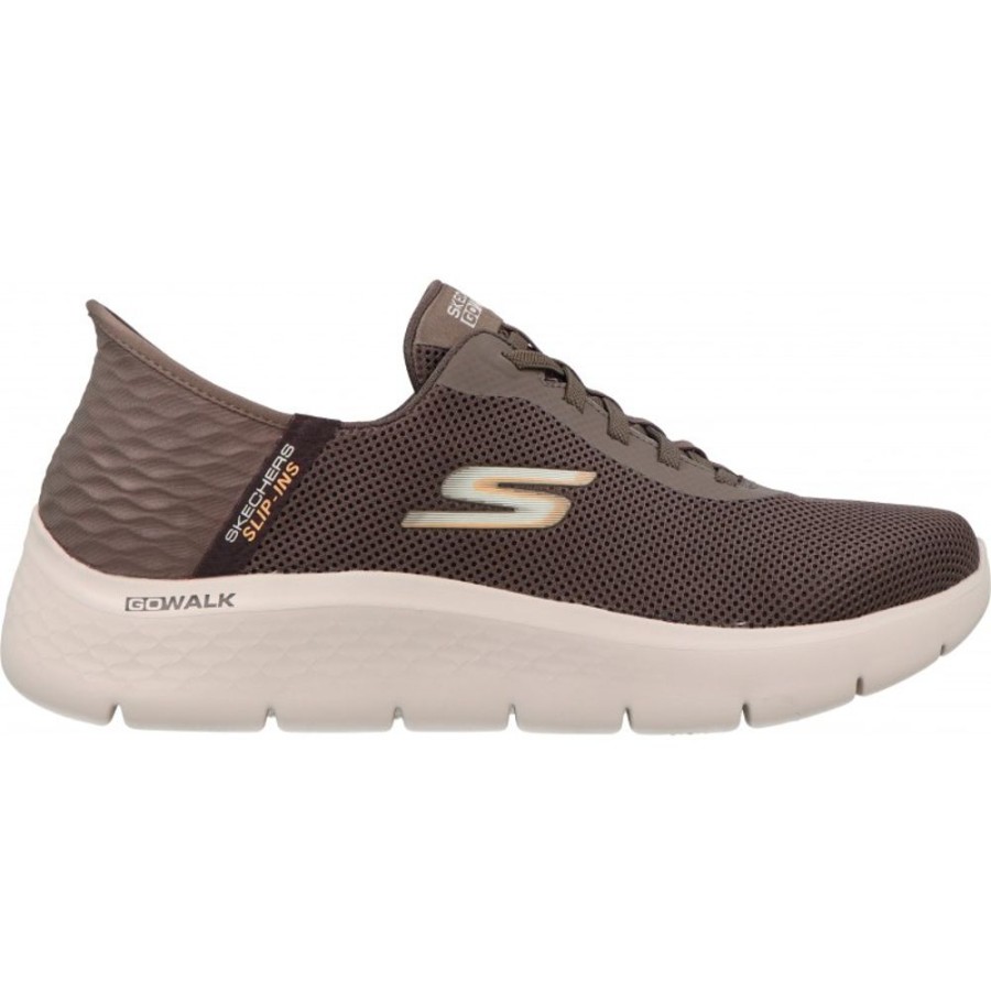 Homme Skechers | Skechers - Go Walk Flex Hands Up Brn