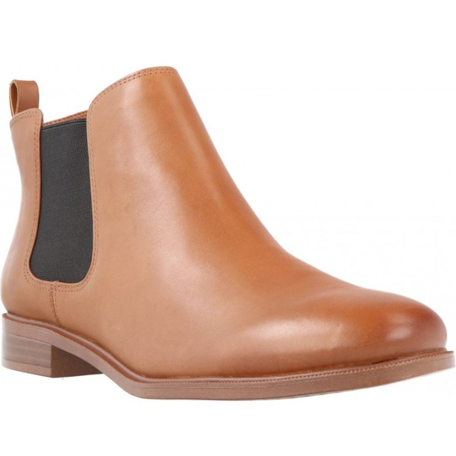 Femme Clarks | Clarks - Taylor Shine Tan Leather