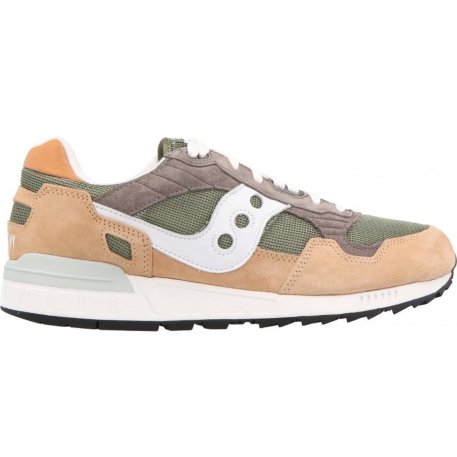 Homme Saucony | Saucony - Shadow 5000 Tan Green/Wht