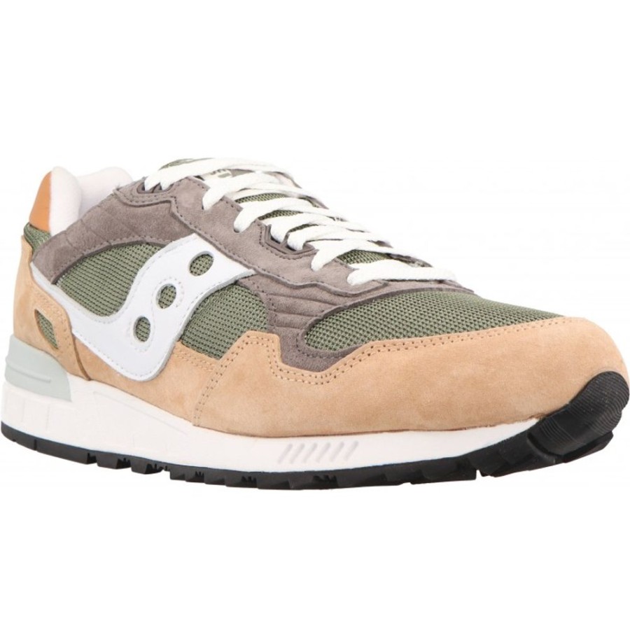 Homme Saucony | Saucony - Shadow 5000 Tan Green/Wht