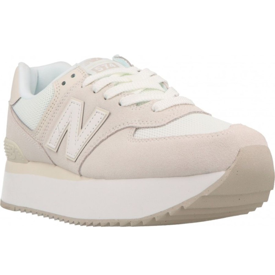 Femme New balance | New Balance - 574+ Blanc/Beige