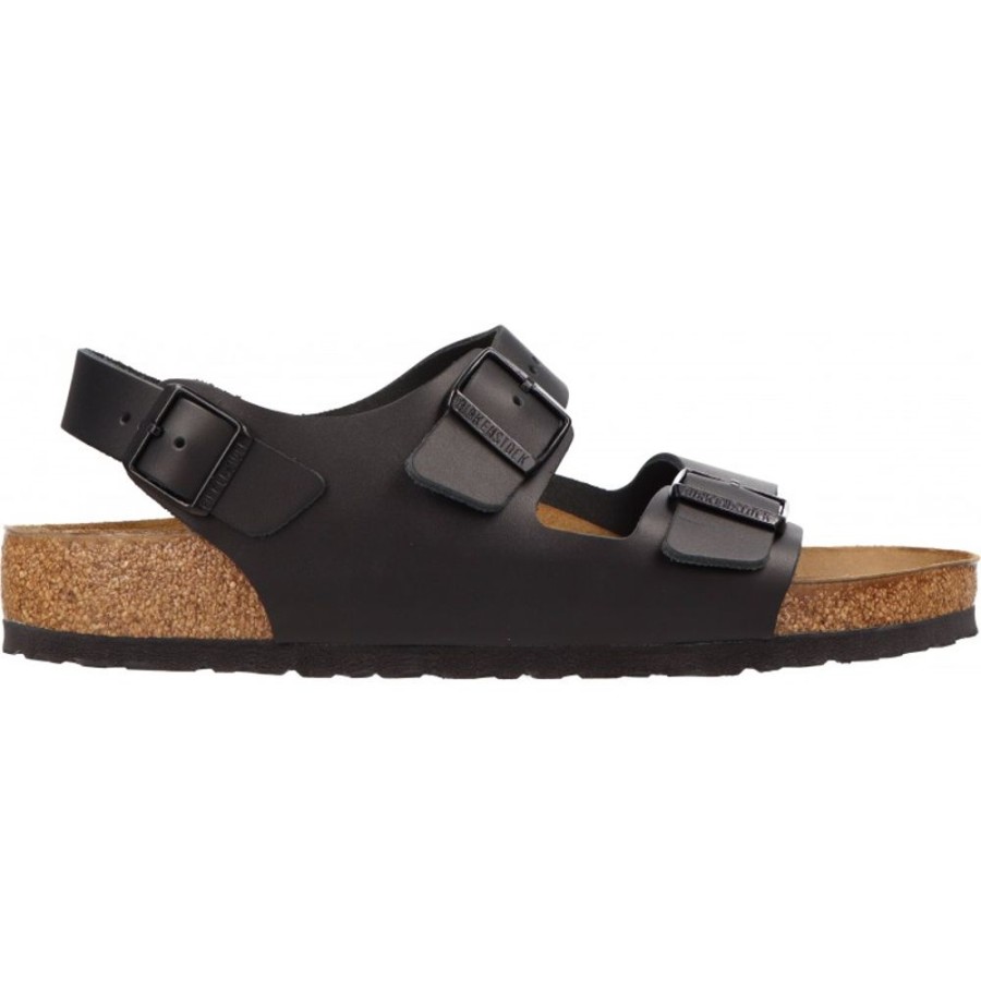 Homme Birkenstock | Birkenstock - Milano Natural Leather Noir