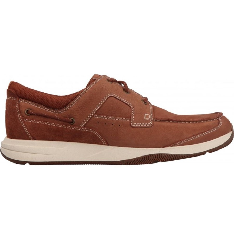 Homme Clarks | Clarks - Sailview Lace Light Tan Nubuck