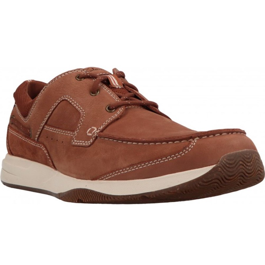 Homme Clarks | Clarks - Sailview Lace Light Tan Nubuck