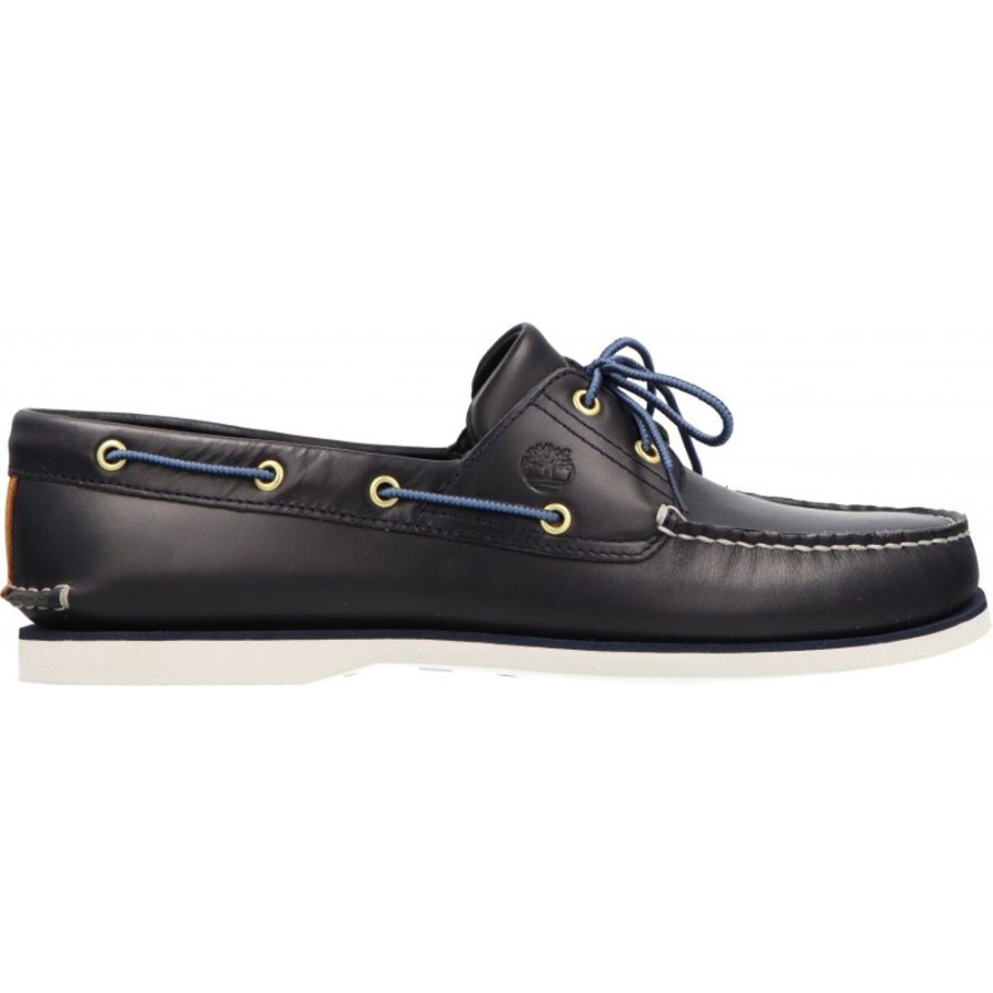 Homme Timberland | Timberland - Classic Boat Shoe Navy Full Grain