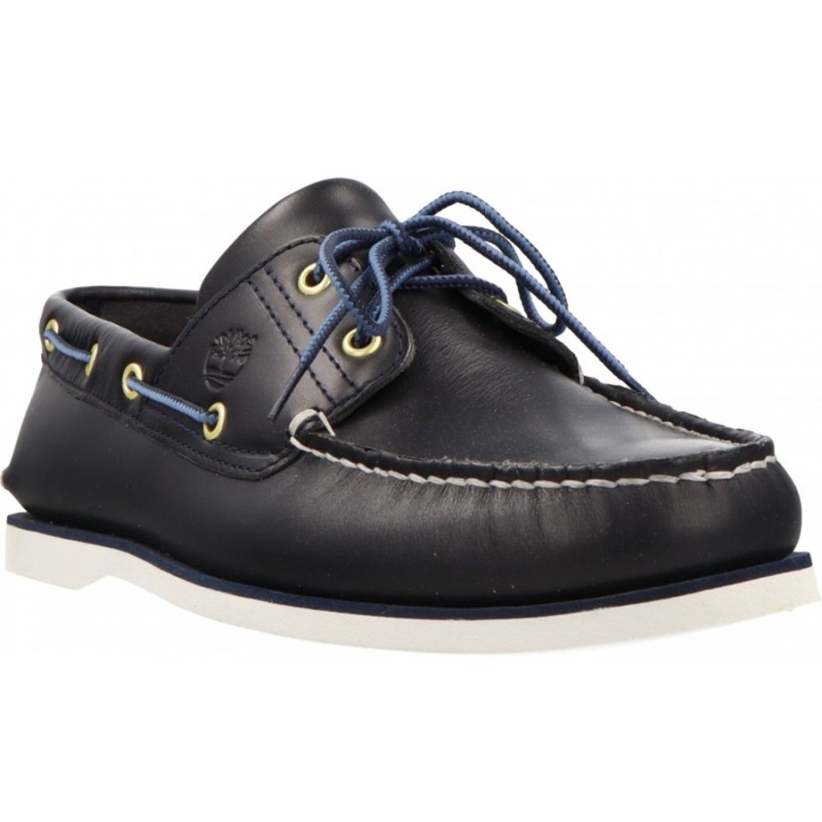 Homme Timberland | Timberland - Classic Boat Shoe Navy Full Grain