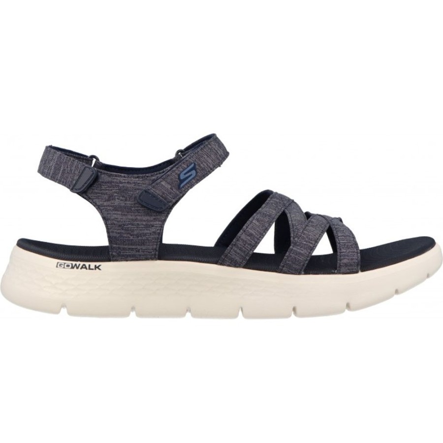 Femme Skechers | Skechers -Go Walk Flex Sandal Nvy