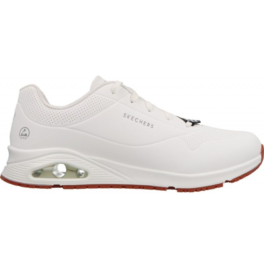 Homme Skechers | Skechers - Work Uno Sr Sutal White