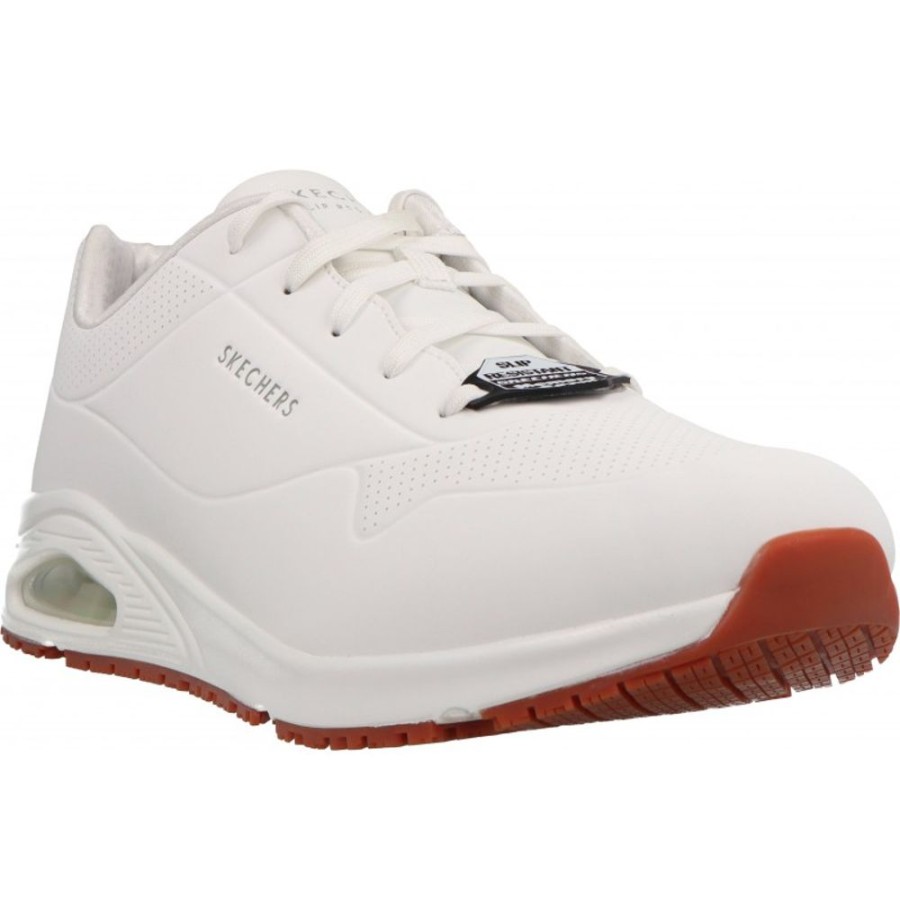 Homme Skechers | Skechers - Work Uno Sr Sutal White