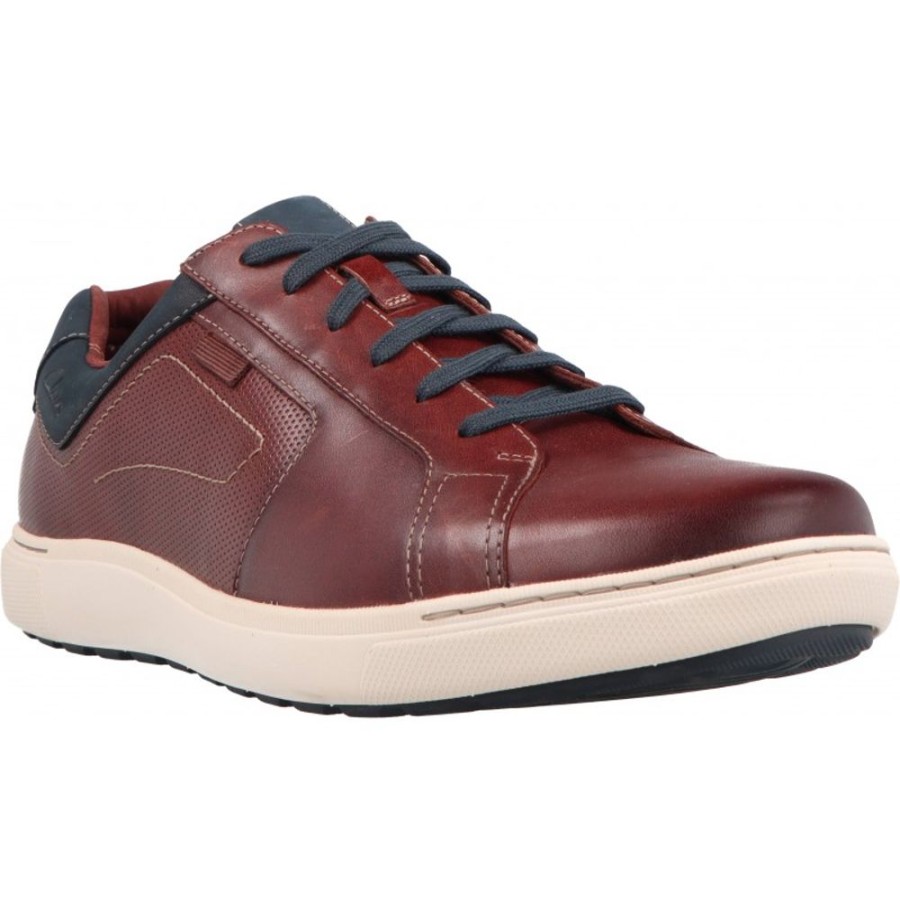 Homme Clarks | Clarks - Mapstone Lace Mahogany Leather