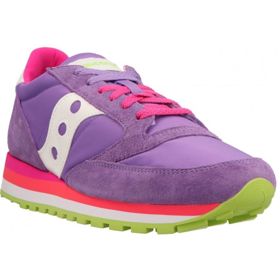 Femme Saucony | Saucony - Jazz Triple Violet/Blanc