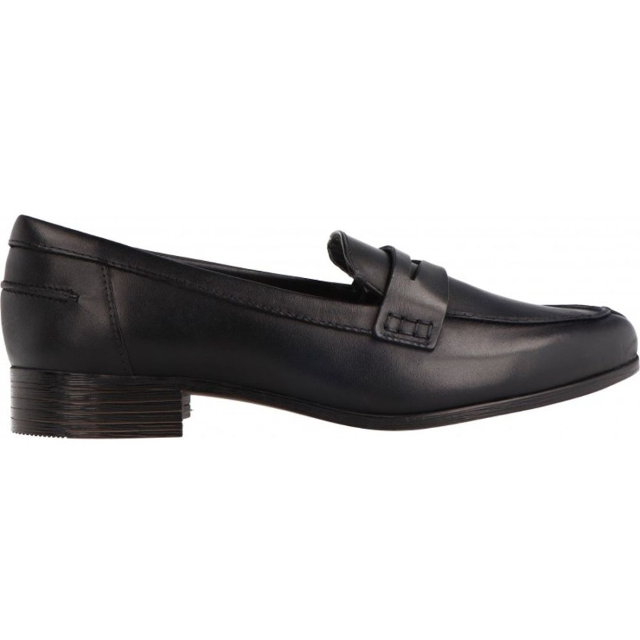 Femme Clarks | Clarks - Hamble Loafer Black Leather