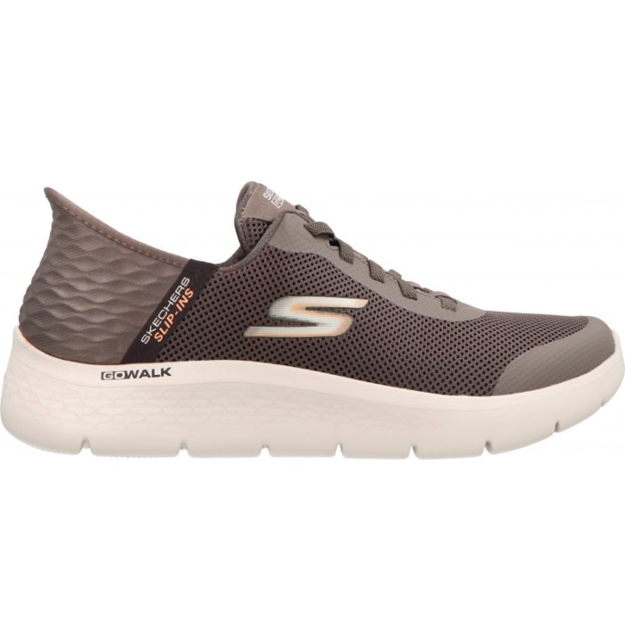 Homme Skechers | Skechers - Go Walk Flex Hands Up Brown