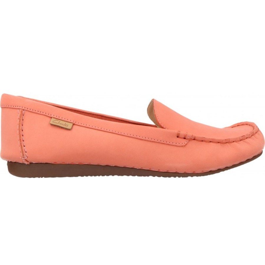 Femme Clarks | Clarks - Freckle Walk Peach Nubuck